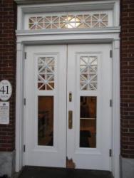Exterior Doors with Decorative Glass Panes