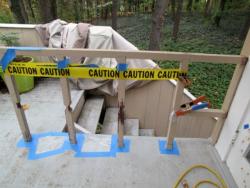 Deck Balustrade Restored in Place c1951