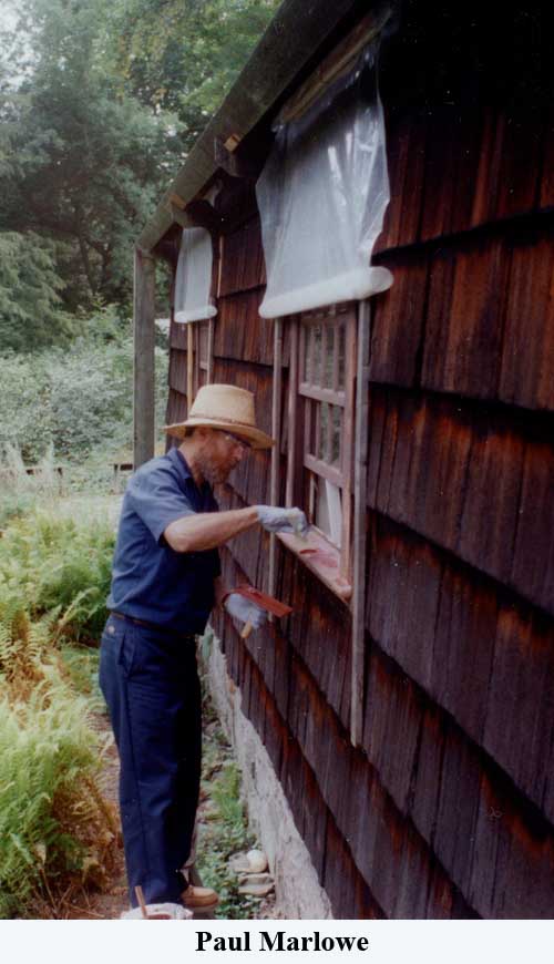 Paul Marlowe applying ConServ Epoxy