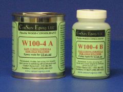 W100-4 Flexible Epoxy Consolidant Faster Curing - 1/2 pint